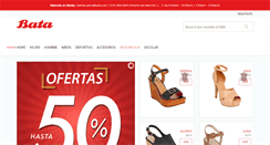 Desktop Screenshot of bata.com.pe